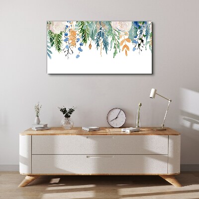 Tablou canvas Peisaj floral în acuarelă