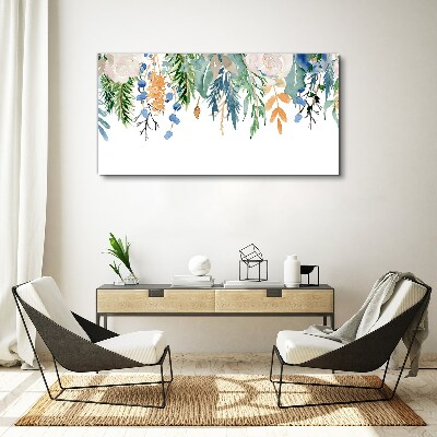 Tablou canvas Peisaj floral în acuarelă