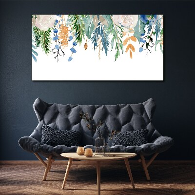 Tablou canvas Peisaj floral în acuarelă