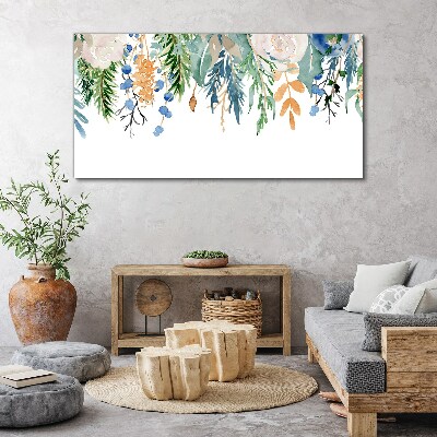 Tablou canvas Peisaj floral în acuarelă