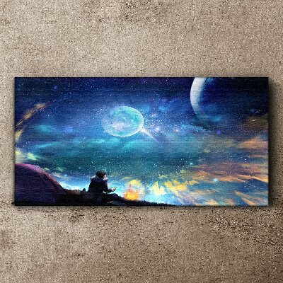 Tablou canvas Noapte cosmică sub stele