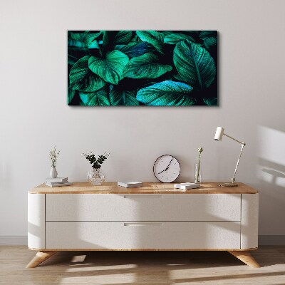 Tablou canvas Frunze tropicale verzi