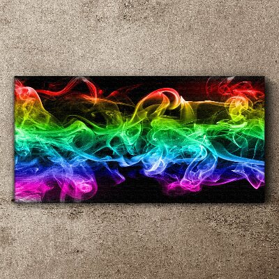Tablou canvas Urme colorate de fum