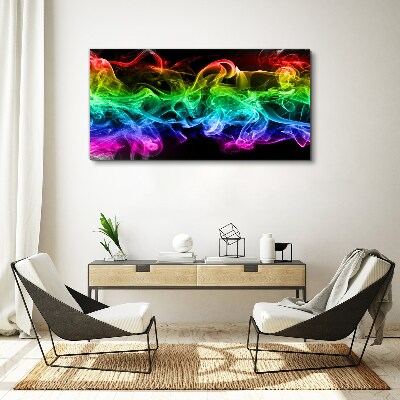 Tablou canvas Urme colorate de fum