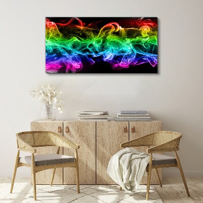 Tablou canvas Urme colorate de fum