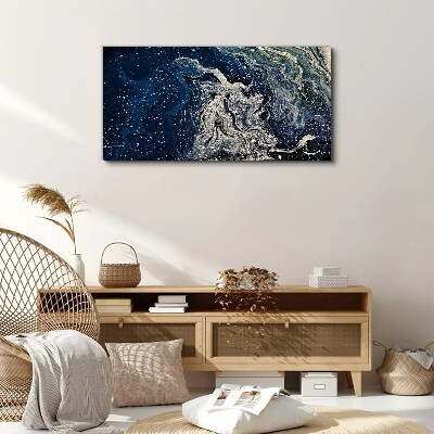 Tablou canvas Valurile oceanului în tonuri de albastru