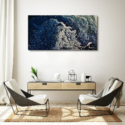 Tablou canvas Valurile oceanului în tonuri de albastru