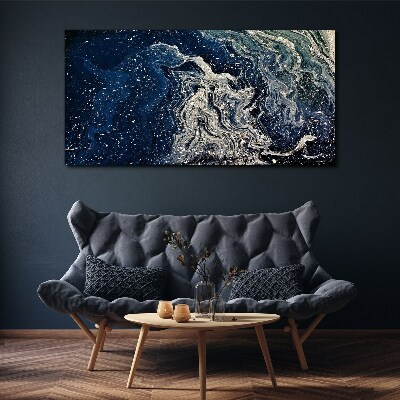 Tablou canvas Valurile oceanului în tonuri de albastru