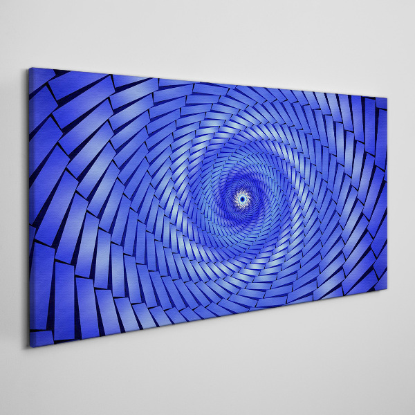Tablou canvas Vârtej geometric albastru