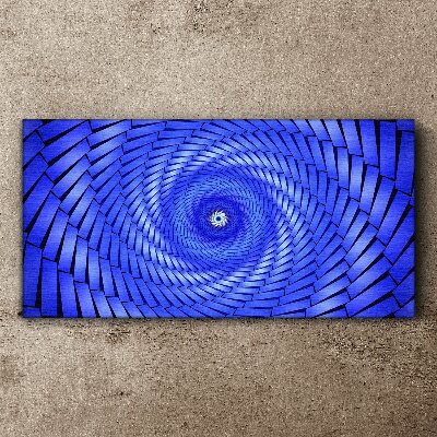 Tablou canvas Vârtej geometric albastru