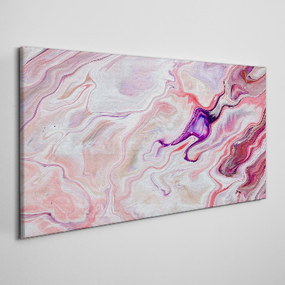 Tablou canvas Valuri roz de abstractie