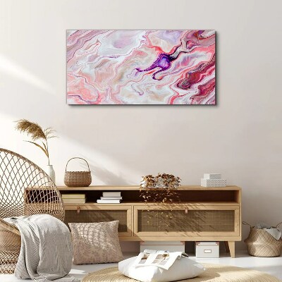 Tablou canvas Valuri roz de abstractie