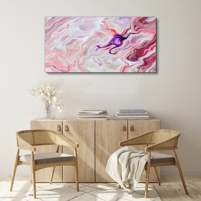 Tablou canvas Valuri roz de abstractie