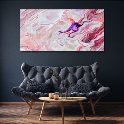 Tablou canvas Valuri roz de abstractie