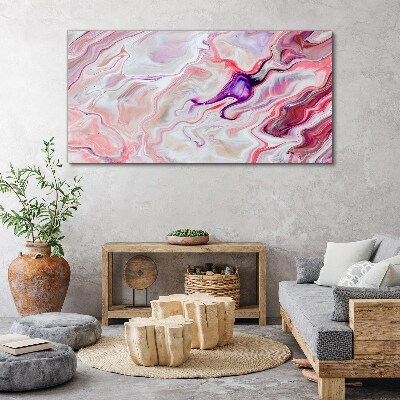 Tablou canvas Valuri roz de abstractie