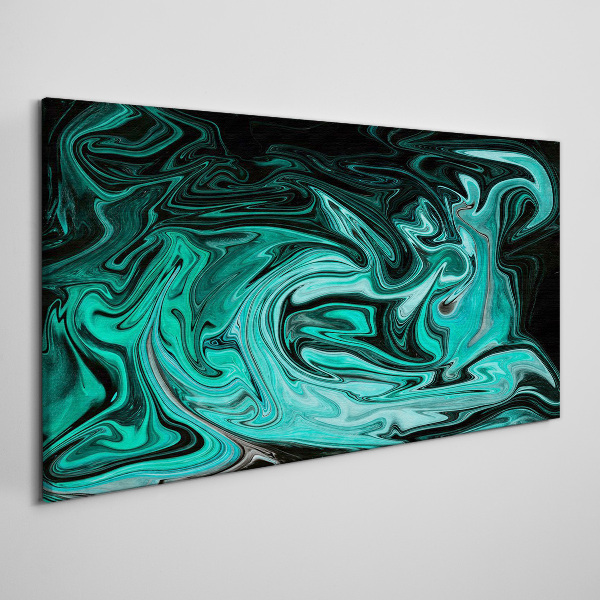 Tablou canvas Turcoaz vârtej de abstractizare