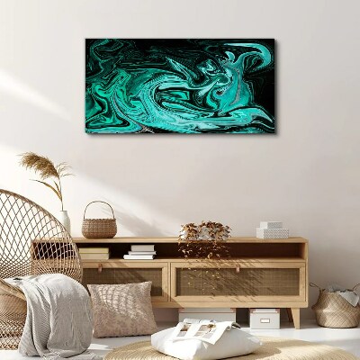 Tablou canvas Turcoaz vârtej de abstractizare