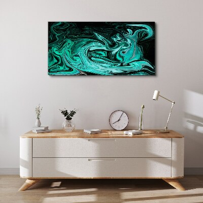 Tablou canvas Turcoaz vârtej de abstractizare