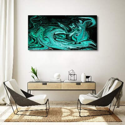 Tablou canvas Turcoaz vârtej de abstractizare