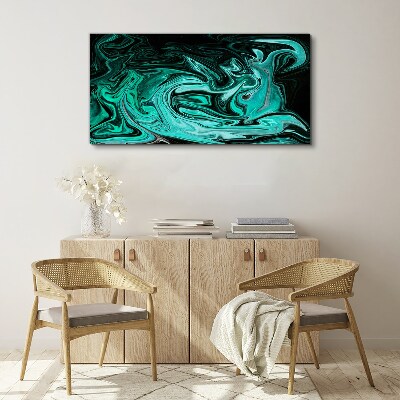 Tablou canvas Turcoaz vârtej de abstractizare
