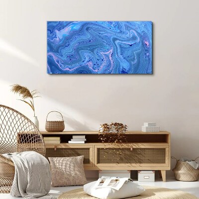 Tablou canvas Valuri oceanice de marmură albastră