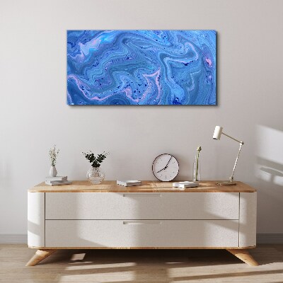 Tablou canvas Valuri oceanice de marmură albastră