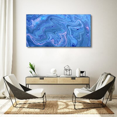 Tablou canvas Valuri oceanice de marmură albastră
