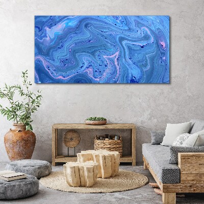 Tablou canvas Valuri oceanice de marmură albastră