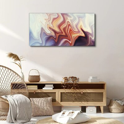 Tablou canvas Valuri de abstractizare colorată