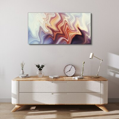 Tablou canvas Valuri de abstractizare colorată