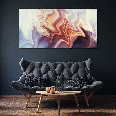 Tablou canvas Valuri de abstractizare colorată