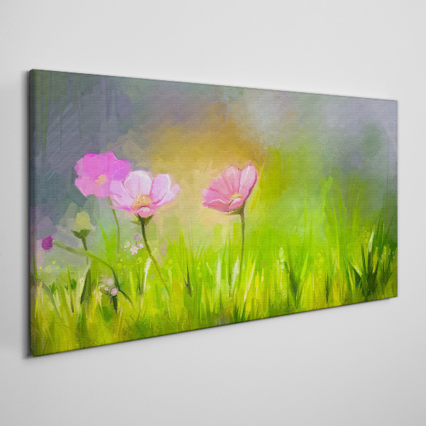 Tablou canvas Un vis floral in culori pastelate