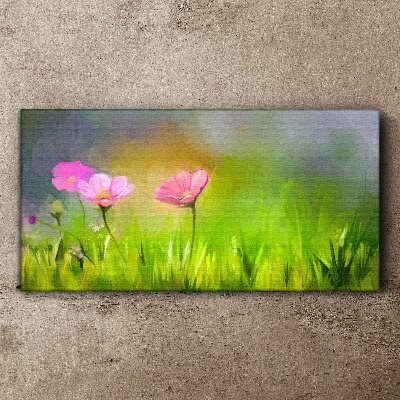 Tablou canvas Un vis floral in culori pastelate