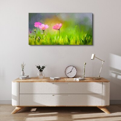 Tablou canvas Un vis floral in culori pastelate