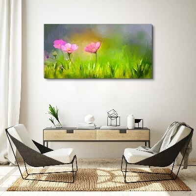 Tablou canvas Un vis floral in culori pastelate