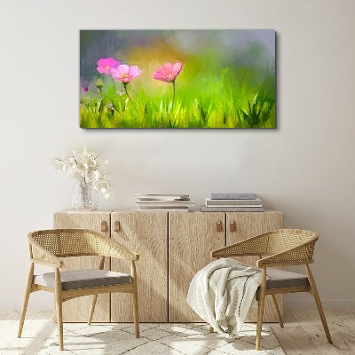 Tablou canvas Un vis floral in culori pastelate
