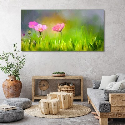 Tablou canvas Un vis floral in culori pastelate
