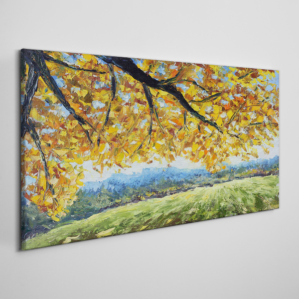 Tablou canvas Toamnă aurie în peisaj