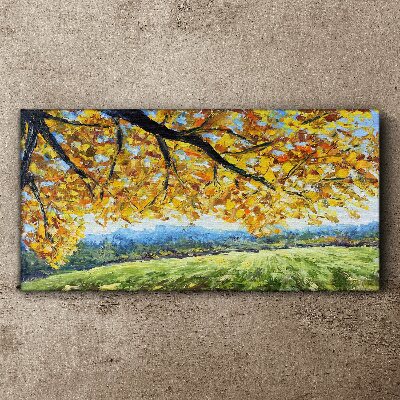 Tablou canvas Toamnă aurie în peisaj
