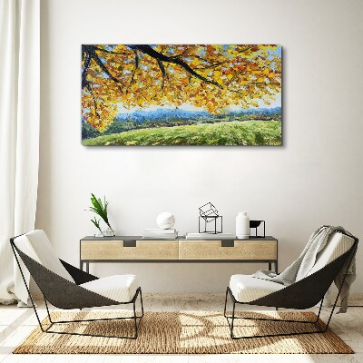 Tablou canvas Toamnă aurie în peisaj