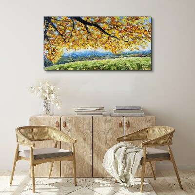 Tablou canvas Toamnă aurie în peisaj