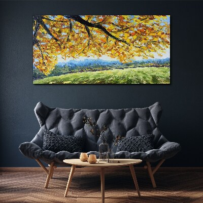 Tablou canvas Toamnă aurie în peisaj