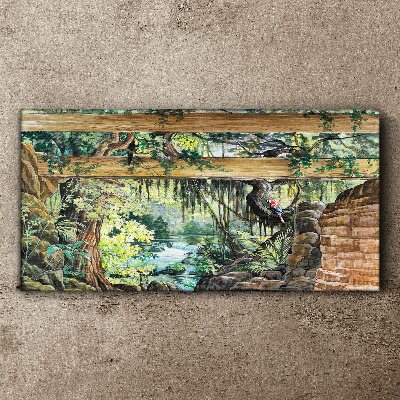 Tablou canvas Peisaj tropical cu cascadă