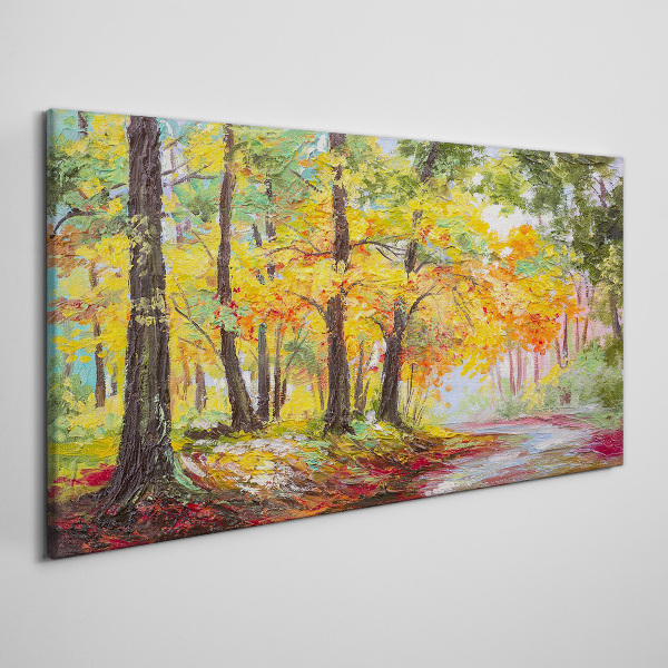 Tablou canvas Aleea copacilor de toamnă