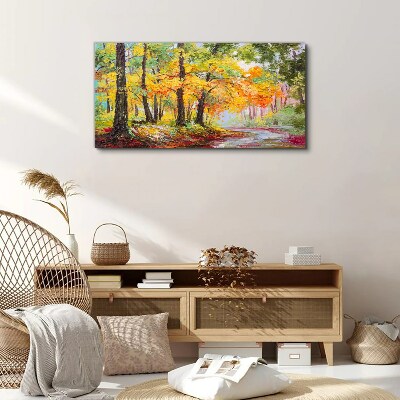 Tablou canvas Aleea copacilor de toamnă