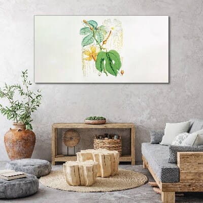 Tablou canvas flori de abstractie