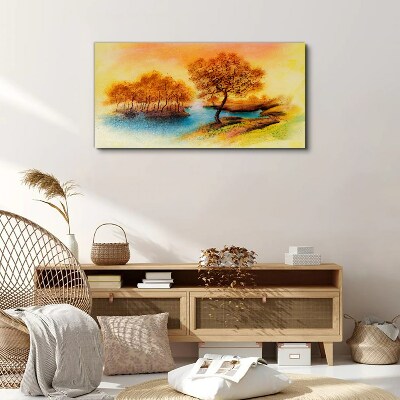 Tablou canvas Melodie de toamnă peste apă