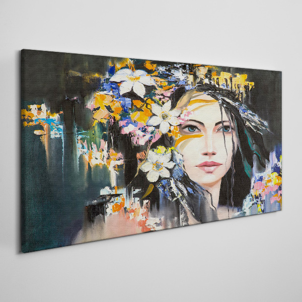 Tablou canvas Portret floral eleganta