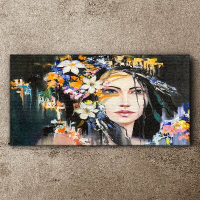 Tablou canvas Portret floral eleganta