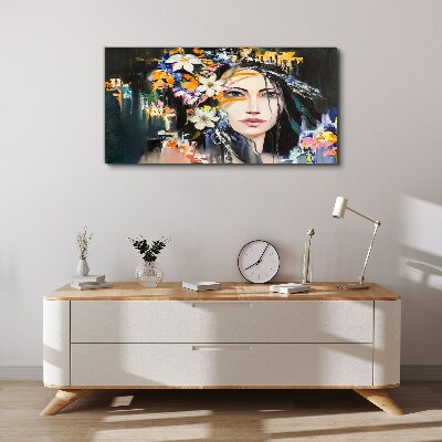 Tablou canvas Portret floral eleganta